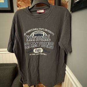 Penn State Nittany Lions 1982 National Champions Gray Tshirt Size XL